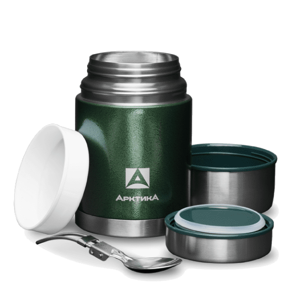 Термос Арктика с широким горлом, зеленый, 306-600, 600 мл1 Термос Арктика с широким горлом, зеленый, 306-600, 600 мл1