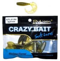 Съедобная силиконовая приманка RUBICON Crazy Bait JTL 2g, 51mm, цвет 264 (10 шт) Съедобная силиконовая приманка RUBICON Crazy Bait JTL 2g, 51mm, цвет 264 (10 шт)