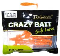Съедобная силиконовая приманка RUBICON Crazy Bait SA 1.3g, 40mm, цвет 042 (12 шт) Съедобная силиконовая приманка RUBICON Crazy Bait SA 1.3g, 40mm, цвет 042 (12 шт)