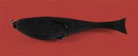 Рыба поролоновая с офсетным кр.  6см черный Рыба поролоновая с офсетным кр.  6см черный