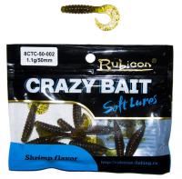 Съедобная силиконовая приманка RUBICON Crazy Bait CTC 1.1g, 50mm, цвет 002 (12 шт)