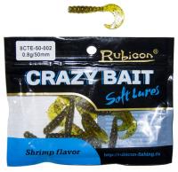Съедобная силиконовая приманка RUBICON Crazy Bait CTE 0.8g, 50mm, цвет 002 (12 шт)