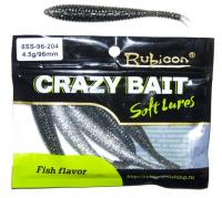 Съедобная силиконовая приманка RUBICON Crazy Bait SS 4.5g, 96mm, цвет 204 (6 шт)