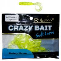 Съедобная силиконовая приманка RUBICON Crazy Bait CTD 1.5g, 60mm, цвет 012 (10 шт)