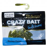 Съедобная силиконовая приманка RUBICON Crazy Bait CTF 0.9g, 40mm, цвет 030 (16 шт)