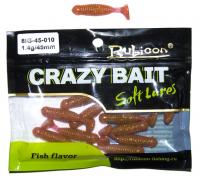 Съедобная силиконовая приманка RUBICON Crazy Bait IG 1.4g, 45mm, цвет 001 (12 шт) Съедобная силиконовая приманка RUBICON Crazy Bait IG 1.4g, 45mm, цвет 001 (12 шт)