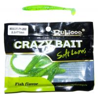 Съедобная силиконовая приманка RUBICON Crazy Bait SSDT 2.3g, 71mm, цвет 202 (8 шт)