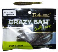 Съедобная силиконовая приманка RUBICON Crazy Bait SS 1.6g, 70mm, цвет 002 (12 шт) Съедобная силиконовая приманка RUBICON Crazy Bait SS 1.6g, 70mm, цвет 002 (12 шт)