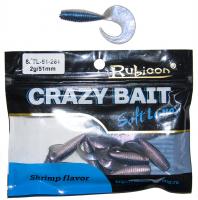 Съедобная силиконовая приманка RUBICON Crazy Bait JTL 2g, 51mm, цвет 261 (10 шт) Съедобная силиконовая приманка RUBICON Crazy Bait JTL 2g, 51mm, цвет 261 (10 шт)