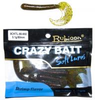 Съедобная силиконовая приманка RUBICON Crazy Bait CKTL 5.1g, 80mm, цвет 002 (7 шт) Съедобная силиконовая приманка RUBICON Crazy Bait CKTL 5.1g, 80mm, цвет 002 (7 шт)