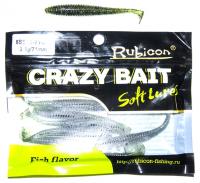 Съедобная силиконовая приманка RUBICON Crazy Bait SSDT 2.3g, 71mm, цвет 001 (8 шт)