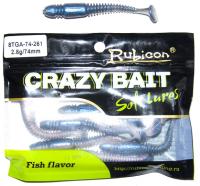 Съедобная силиконовая приманка RUBICON Crazy Bait TGA 2.8g, 74mm, цвет 261 (8 шт) Съедобная силиконовая приманка RUBICON Crazy Bait TGA 2.8g, 74mm, цвет 261 (8 шт)