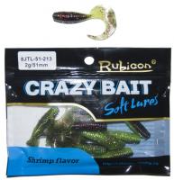 Съедобная силиконовая приманка RUBICON Crazy Bait JTL 2g, 51mm, цвет 213 (10 шт) Съедобная силиконовая приманка RUBICON Crazy Bait JTL 2g, 51mm, цвет 213 (10 шт)