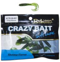 Съедобная силиконовая приманка RUBICON Crazy Bait CTE 0.8g, 50mm, цвет 001 (12 шт)