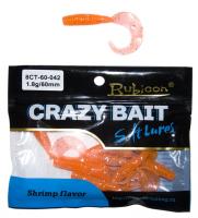 Съедобная силиконовая приманка RUBICON Crazy Bait CT 1.8g, 60mm, цвет 042 (10 шт) Съедобная силиконовая приманка RUBICON Crazy Bait CT 1.8g, 60mm, цвет 042 (10 шт)
