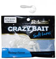 Съедобная силиконовая приманка RUBICON Crazy Bait CTF 0.9g, 40mm, цвет 024 (16 шт)