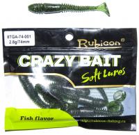 Съедобная силиконовая приманка RUBICON Crazy Bait TGA 2.8g, 74mm, цвет 001 (8 шт) Съедобная силиконовая приманка RUBICON Crazy Bait TGA 2.8g, 74mm, цвет 001 (8 шт)