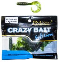 Съедобная силиконовая приманка RUBICON Crazy Bait CT 1.8g, 60mm, цвет 001 (10 шт) Съедобная силиконовая приманка RUBICON Crazy Bait CT 1.8g, 60mm, цвет 001 (10 шт)