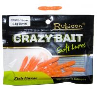 Съедобная силиконовая приманка RUBICON Crazy Bait WMB 0.8g, 35mm, цвет 042 (12 шт)