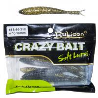 Съедобная силиконовая приманка RUBICON Crazy Bait SS 4.5g, 96mm, цвет 218 (6 шт)