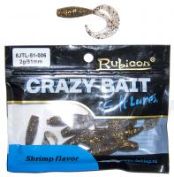 Съедобная силиконовая приманка RUBICON Crazy Bait JTL 2g, 51mm, цвет 006 (10 шт) Съедобная силиконовая приманка RUBICON Crazy Bait JTL 2g, 51mm, цвет 006 (10 шт)