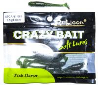Съедобная силиконовая приманка RUBICON Crazy Bait TGA 1.5g, 61mm, цвет 001 (10 шт) Съедобная силиконовая приманка RUBICON Crazy Bait TGA 1.5g, 61mm, цвет 001 (10 шт)