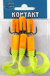 Мандула сост. XXL Желтый-красный (люрекс)