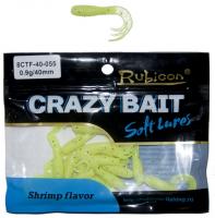 Съедобная силиконовая приманка RUBICON Crazy Bait CTF 0.9g, 40mm, цвет 055 (16 шт)