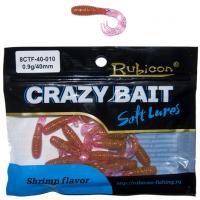 Съедобная силиконовая приманка RUBICON Crazy Bait CTF 0.9g, 40mm, цвет 010 (16 шт)