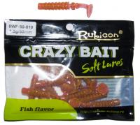 Съедобная силиконовая приманка RUBICON Crazy Bait WF 1.5g, 50mm, цвет 010 (12 шт) Съедобная силиконовая приманка RUBICON Crazy Bait WF 1.5g, 50mm, цвет 010 (12 шт)