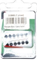 Микро-Бис Кристалл 4,2 мм Графит тип подвески короткая (12 шт) Микро-Бис Кристалл 4,2 мм Графит тип подвески короткая (12 шт)