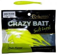 Съедобная силиконовая приманка RUBICON Crazy Bait SS 1.6g, 70mm, цвет 038 (12 шт)
