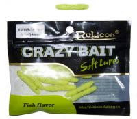 Съедобная силиконовая приманка RUBICON Crazy Bait WMB 0.8g, 35mm, цвет 055 (12 шт)