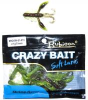 Съедобная силиконовая приманка RUBICON Crazy Bait RCKW 2.1g, 51mm, цвет 213 (10 шт) Съедобная силиконовая приманка RUBICON Crazy Bait RCKW 2.1g, 51mm, цвет 213 (10 шт)