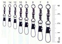 Вертлюг Rubicon Barrel Swivel w/Interlock Snap 71017-10 №10, тест 15кг.