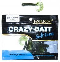 Съедобная силиконовая приманка RUBICON Crazy Bait CKTL 1.4g, 51mm, цвет 001 (10 шт) Съедобная силиконовая приманка RUBICON Crazy Bait CKTL 1.4g, 51mm, цвет 001 (10 шт)