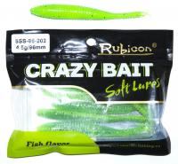 Съедобная силиконовая приманка RUBICON Crazy Bait SS 4.5g, 96mm, цвет 202 (6 шт)
