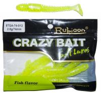 Съедобная силиконовая приманка RUBICON Crazy Bait TGA 2.8g, 74mm, цвет 012 (8 шт) Съедобная силиконовая приманка RUBICON Crazy Bait TGA 2.8g, 74mm, цвет 012 (8 шт)