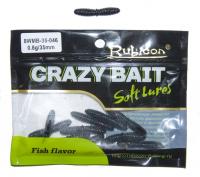 Съедобная силиконовая приманка RUBICON Crazy Bait WMB 0.8g, 35mm, цвет 046 (12 шт)