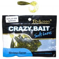 Съедобная силиконовая приманка RUBICON Crazy Bait JTL 2g, 51mm, цвет 030 (10 шт) Съедобная силиконовая приманка RUBICON Crazy Bait JTL 2g, 51mm, цвет 030 (10 шт)