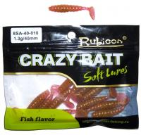 Съедобная силиконовая приманка RUBICON Crazy Bait SA 1.3g, 40mm, цвет 010 (12 шт) Съедобная силиконовая приманка RUBICON Crazy Bait SA 1.3g, 40mm, цвет 010 (12 шт)