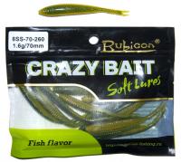 Съедобная силиконовая приманка RUBICON Crazy Bait SS 1.6g, 70mm, цвет 260 (12 шт)