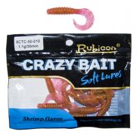 Съедобная силиконовая приманка RUBICON Crazy Bait CTC 1.1g, 50mm, цвет 010 (12 шт)