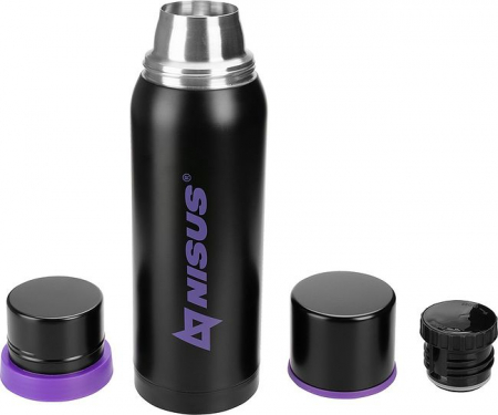 Термос ТОНАР N.TM-047-LW 1200 мл Волк (2 крышки-пружки) NISUS2