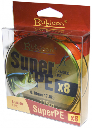 Леска плетеная RUBICON Super PE 8x 135m black, d=0,60mm Леска плетеная RUBICON Super PE 8x 135m black, d=0,60mm