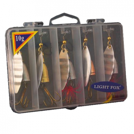 Блесна LIGHT FOX в коробке, набор 5/8,5/10 гр (5 шт)