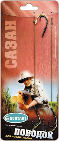 Поводки КОНТАКТ Сазан 18,5кг, 20см (3шт) Поводки КОНТАКТ Сазан 18,5кг, 20см (3шт)