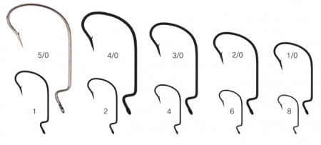 Крючки офсетные RUBICON Offset Worm BS2312-5/0 (10 шт.)