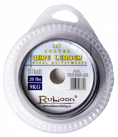 Поводочный материал RUBICON Nylon Coated Wire 10m, 40lb Поводочный материал RUBICON Nylon Coated Wire 10m, 40lb