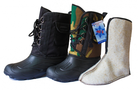 Дутики Аляска из ЭВА БАРС на шнуровке со вставным чулком раз. 45 Дутики Аляска из ЭВА БАРС на шнуровке со вставным чулком раз. 45